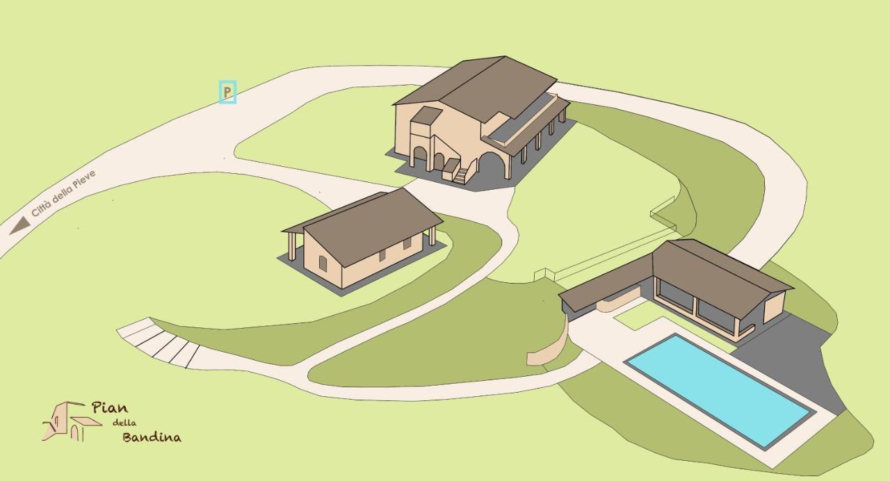 Pian Della Bandina Apartamento Città della Pieve Exterior foto